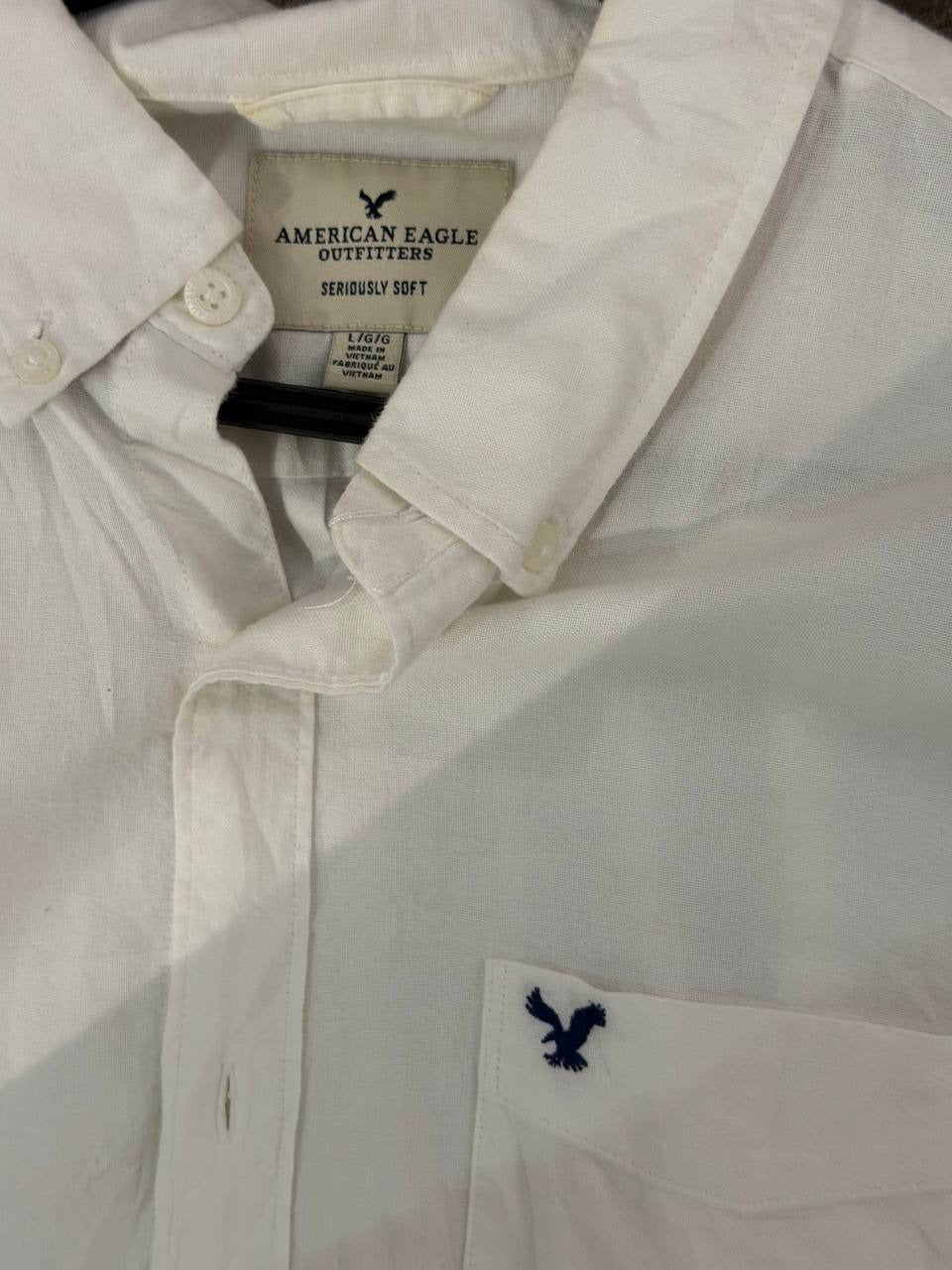 American Eagle Outfitters button up shirt classic white L