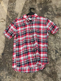 Harvard button-up shirt plaid red S