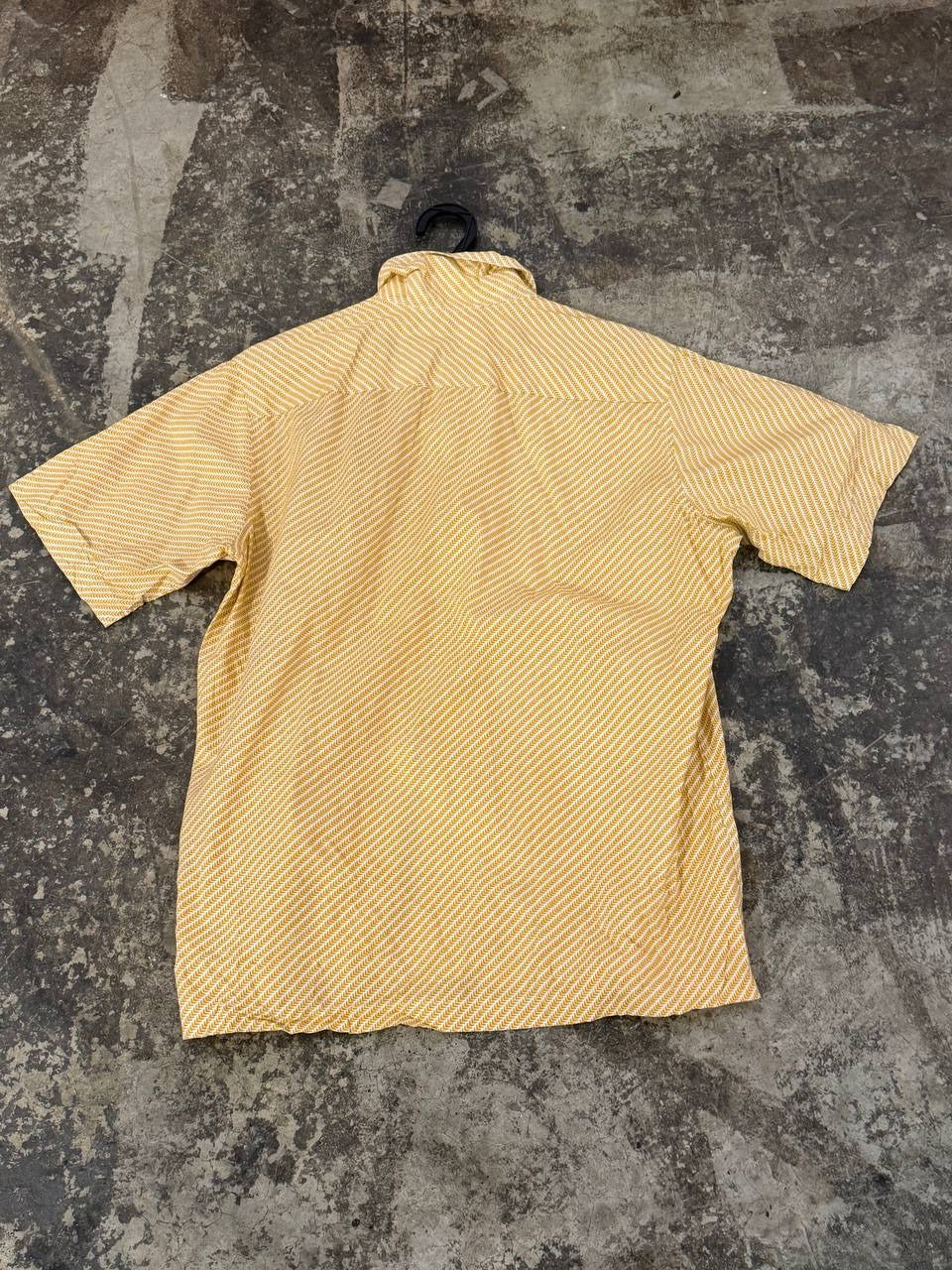 Bernhard Altmann Button Up Shirt geometric yellow XL