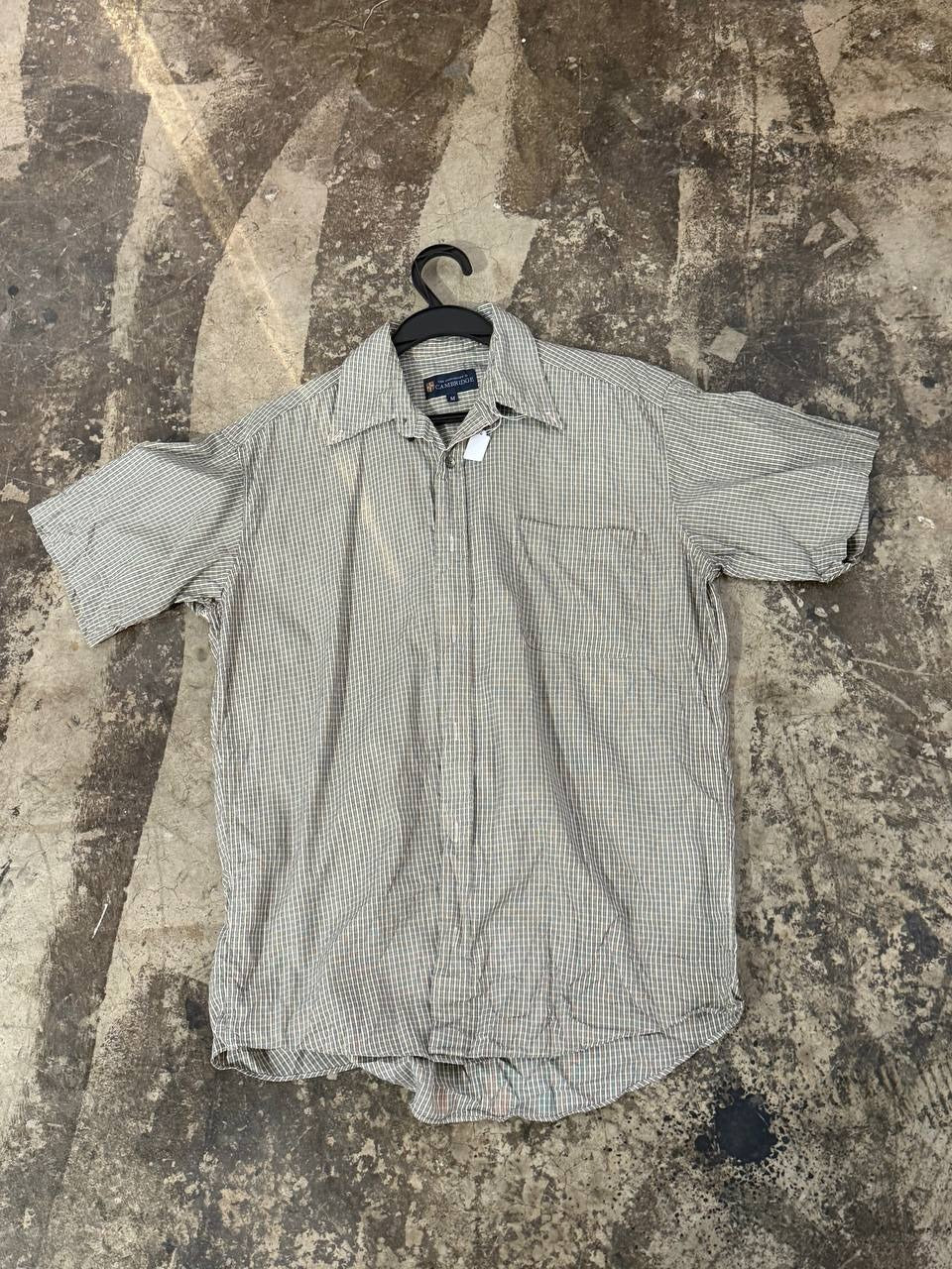 Cambridge button up shirt checked beige M