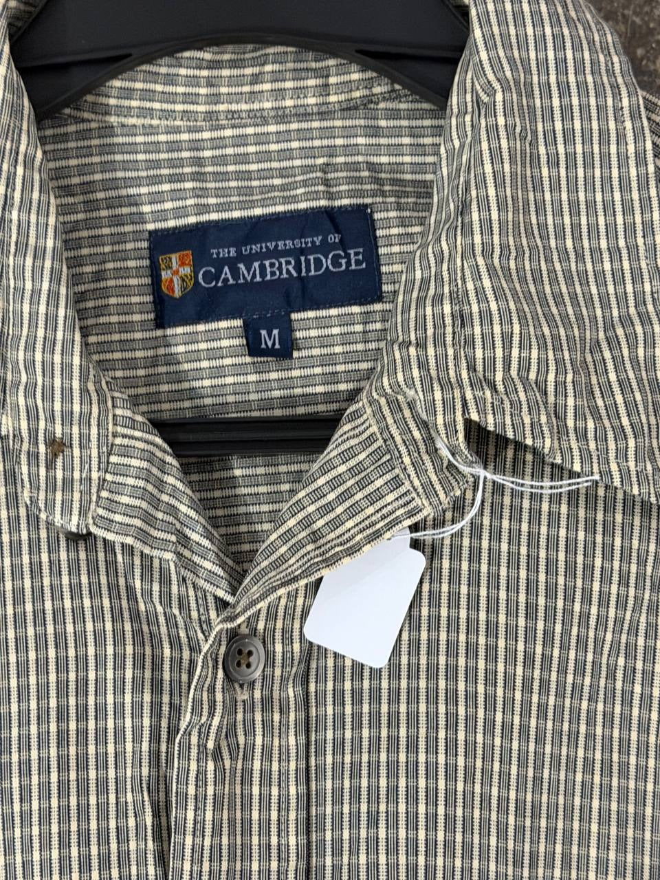 Cambridge button up shirt checked beige M