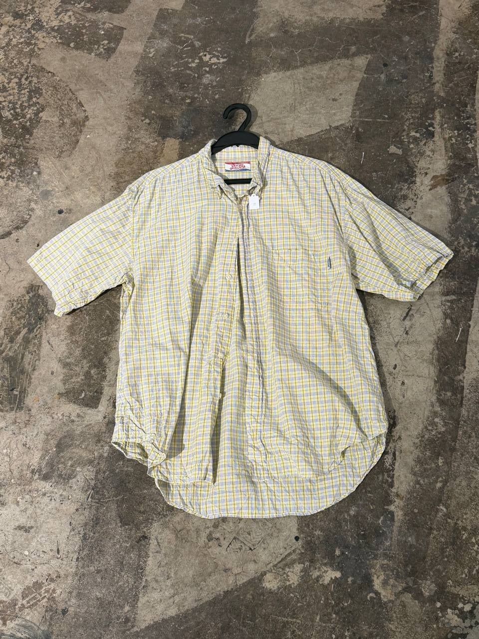 Pepsi Cola button up shirt yellow blue L