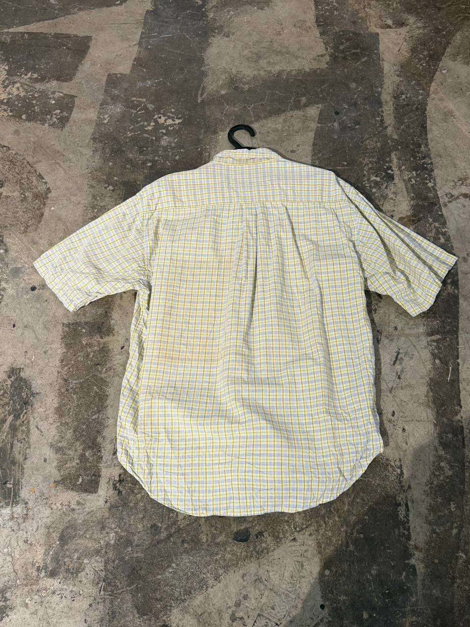 Pepsi Cola button up shirt yellow blue L