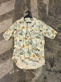 Fusion short sleeve shirt map print multicolour L