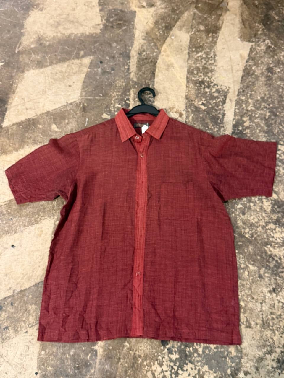 Bonario button up shirt red XL