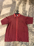 Bonario button up shirt red XL
