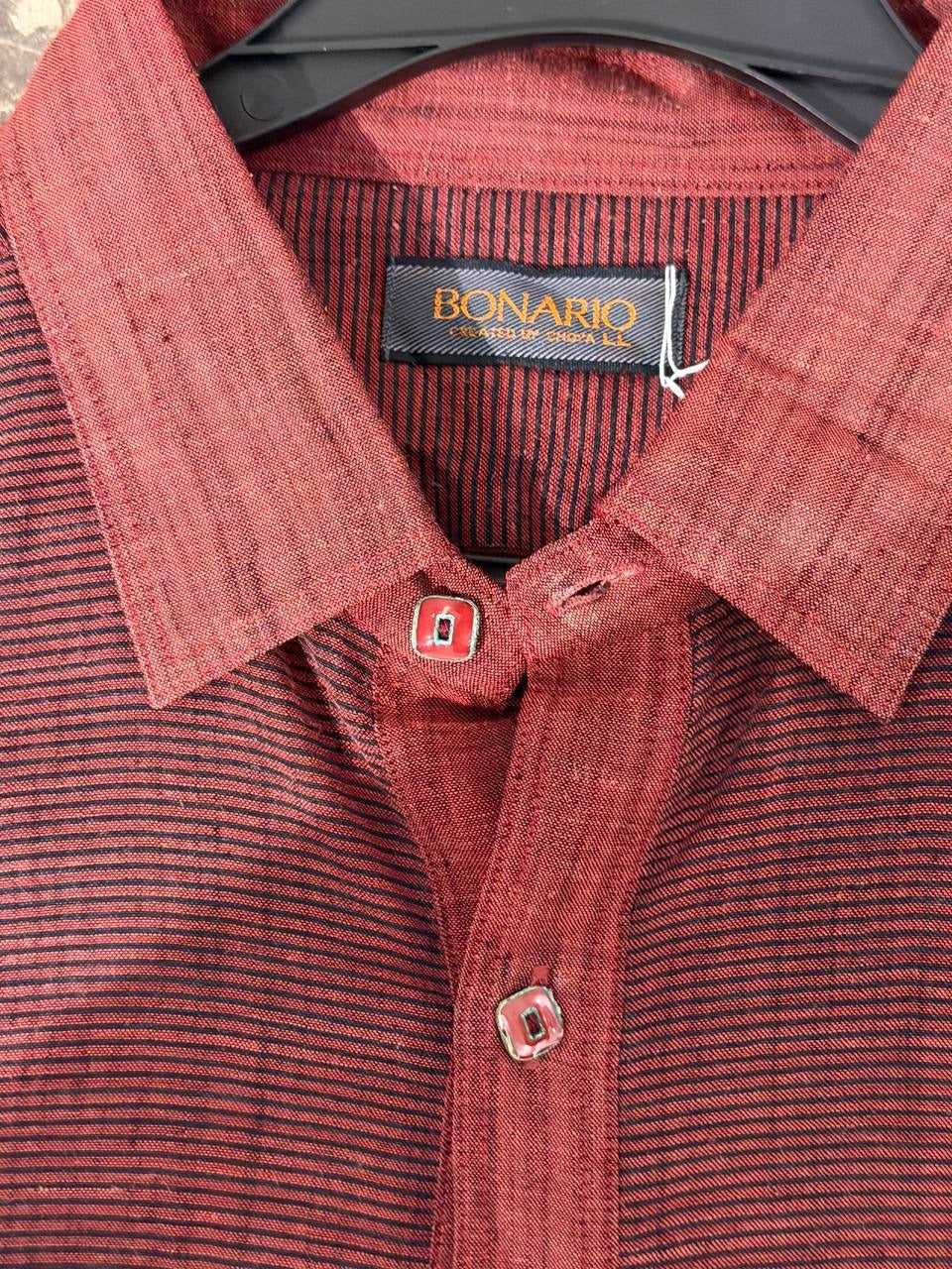Bonario button up shirt red XL