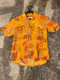 Joseph Abboud button-up shirt abstract print orange M