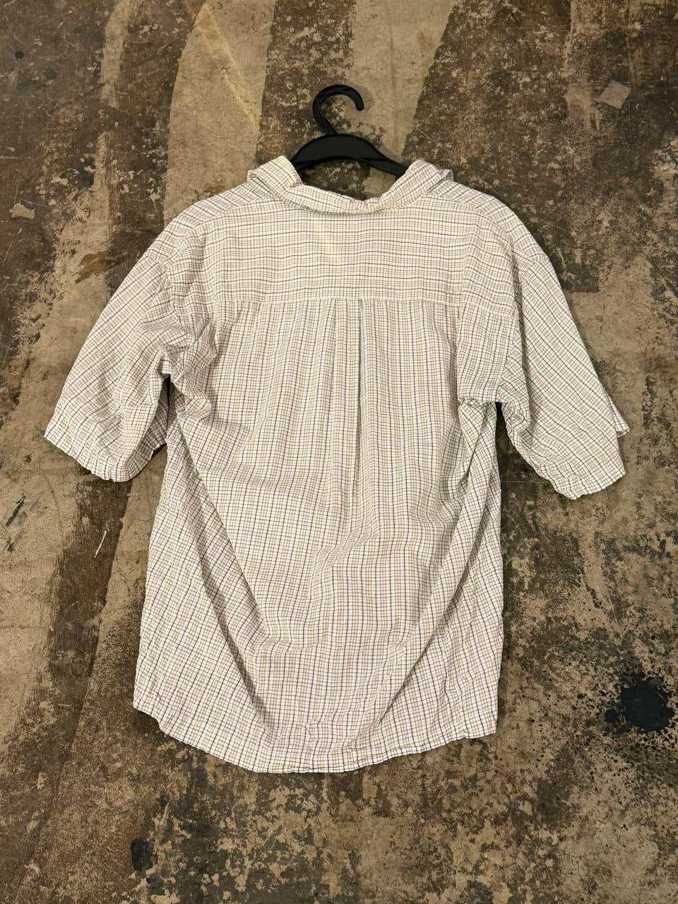 Converse Button Up Shirt Plaid White M