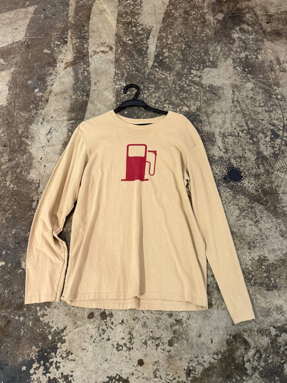 Patagonia Graphic Long Sleeve T-Shirt gas pump beige M