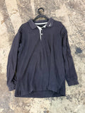 Nike long sleeve polo shirt black L