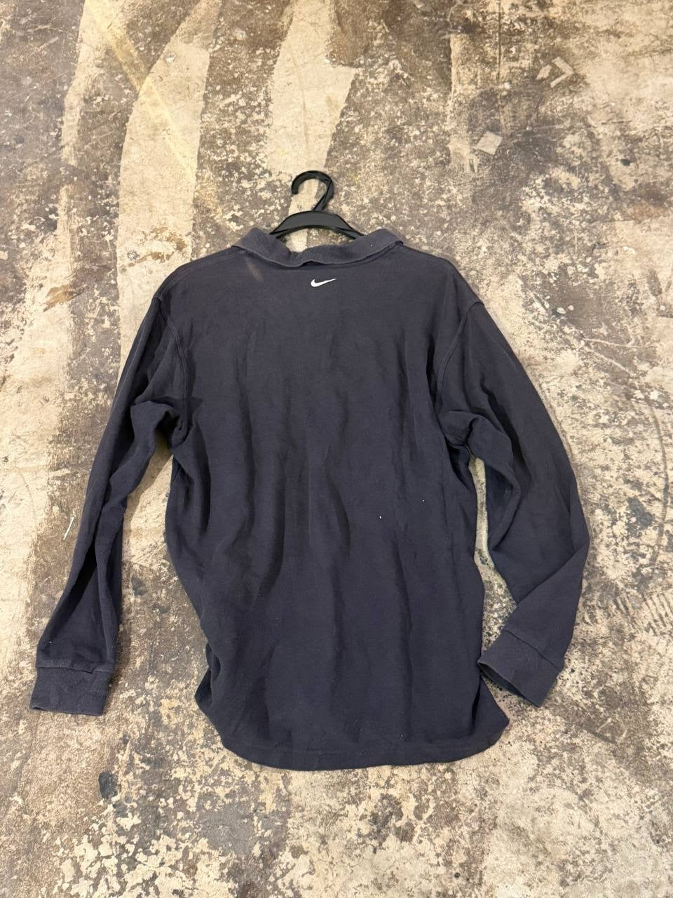 Nike long sleeve polo shirt black L