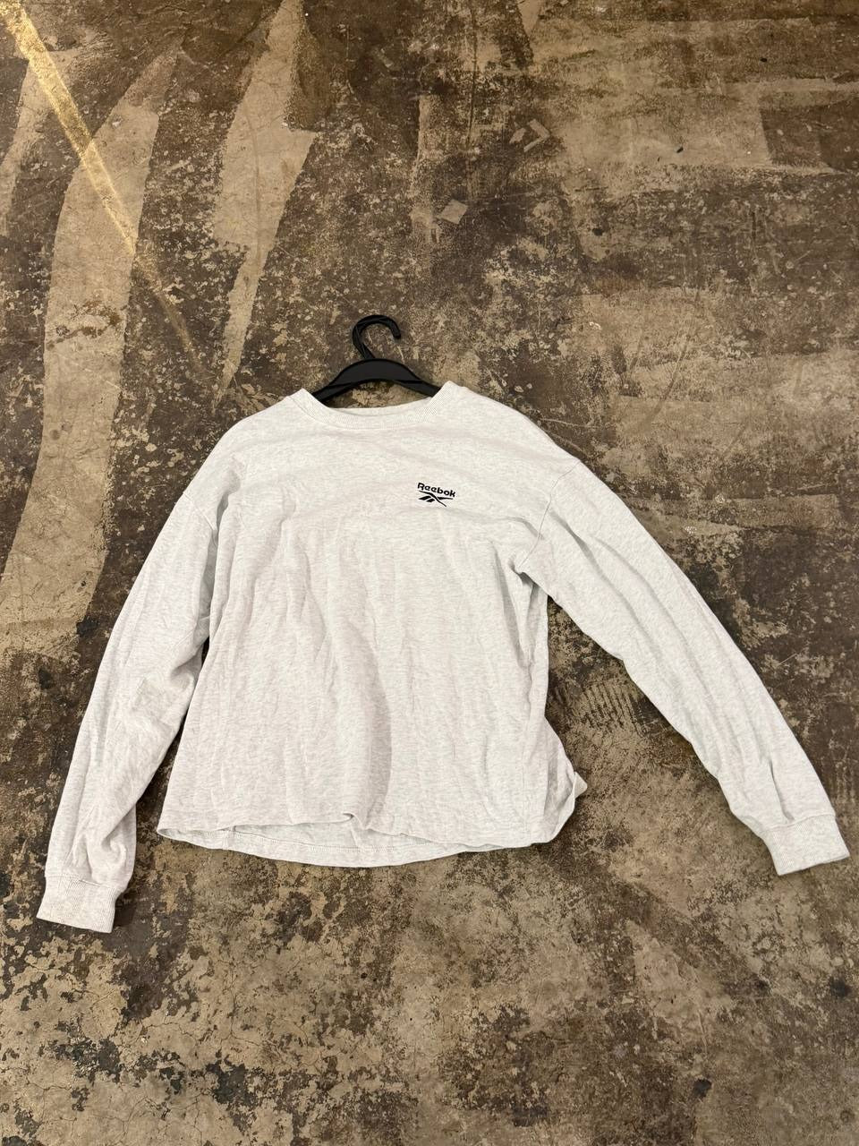 Reebok long sleeve shirt with logo grey M