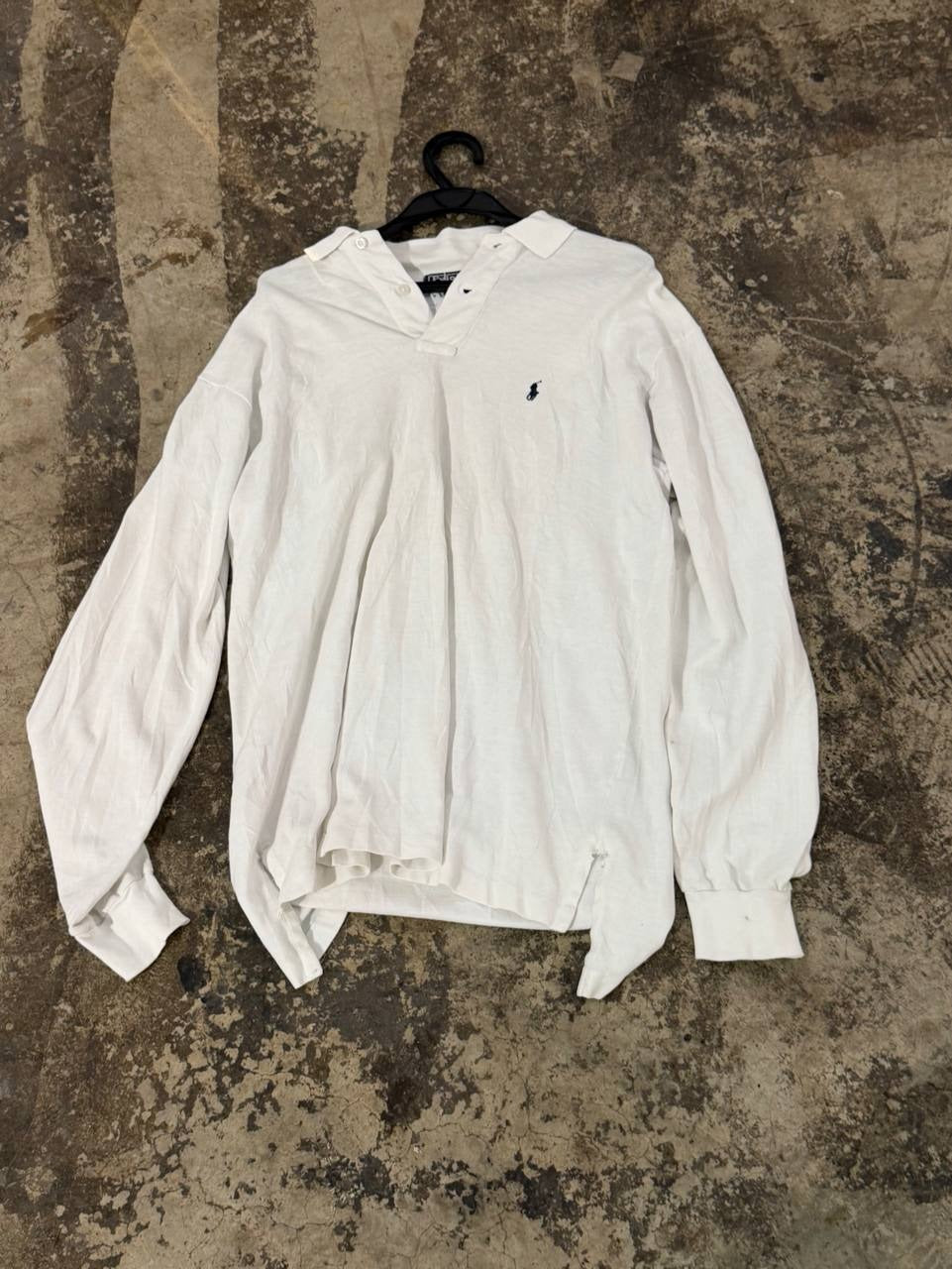 Polo Ralph Lauren long sleeve polo shirt white M