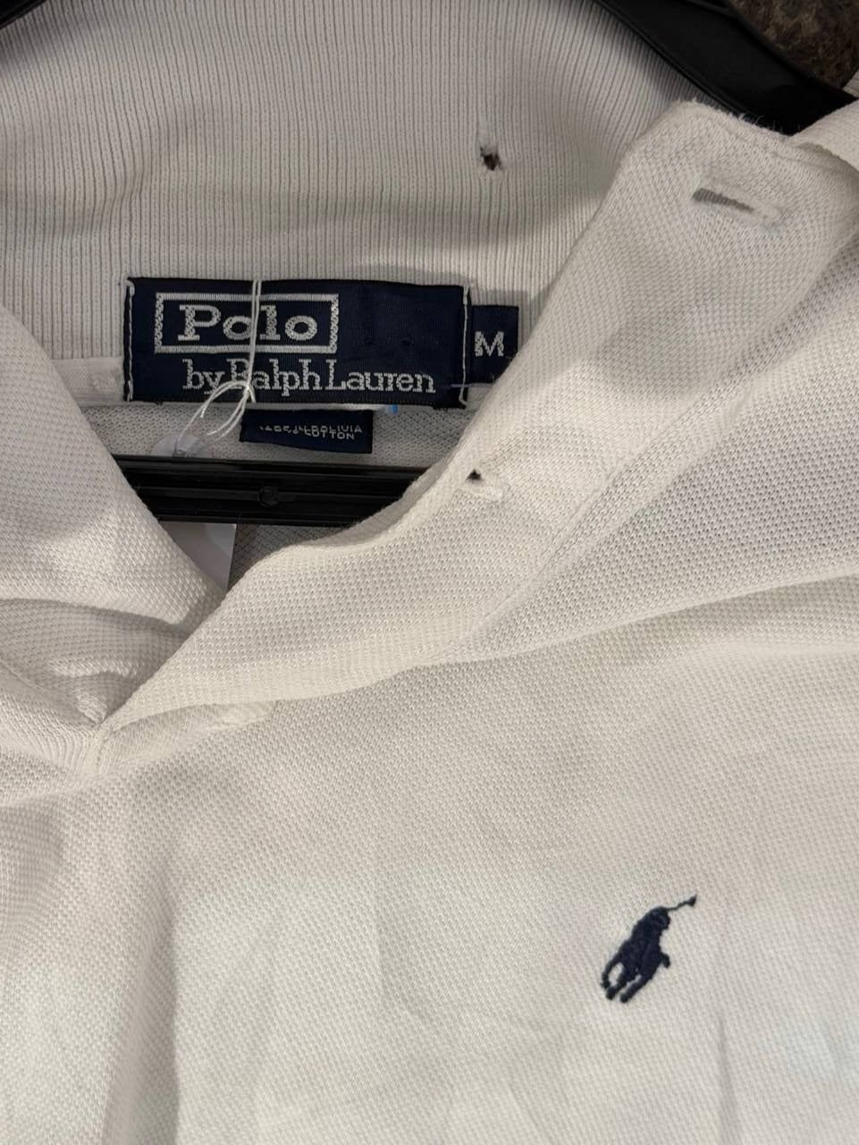 Polo Ralph Lauren long sleeve polo shirt white M