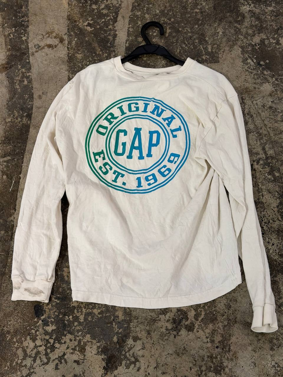 GAP long sleeve T-shirt Original Est 1969 white M