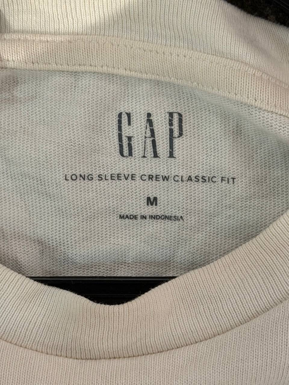 GAP long sleeve T-shirt Original Est 1969 white M