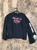 Disney Long Sleeve T-Shirt Mickey Mouse Graphic Black M