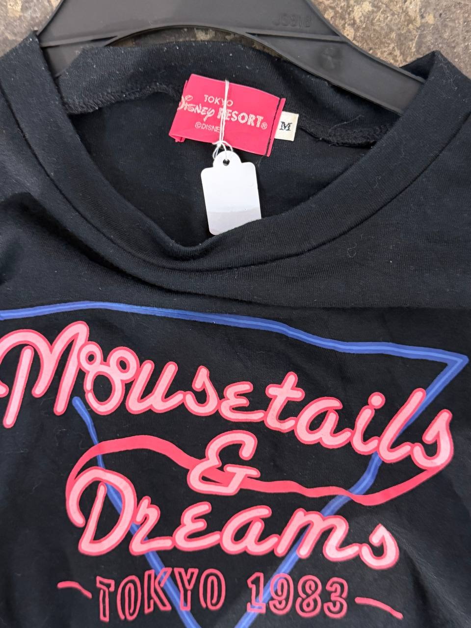 Disney Long Sleeve T-Shirt Mickey Mouse Graphic Black M