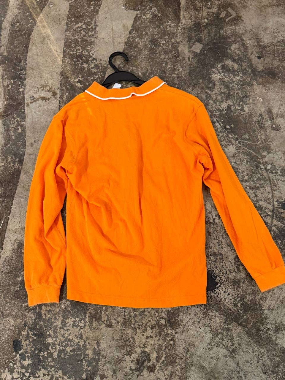 Nike Golf Long Sleeve Polo Shirt Orange M