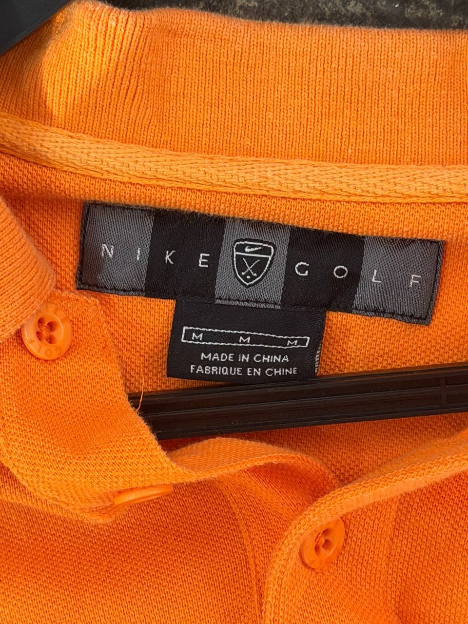 Nike Golf Long Sleeve Polo Shirt Orange M