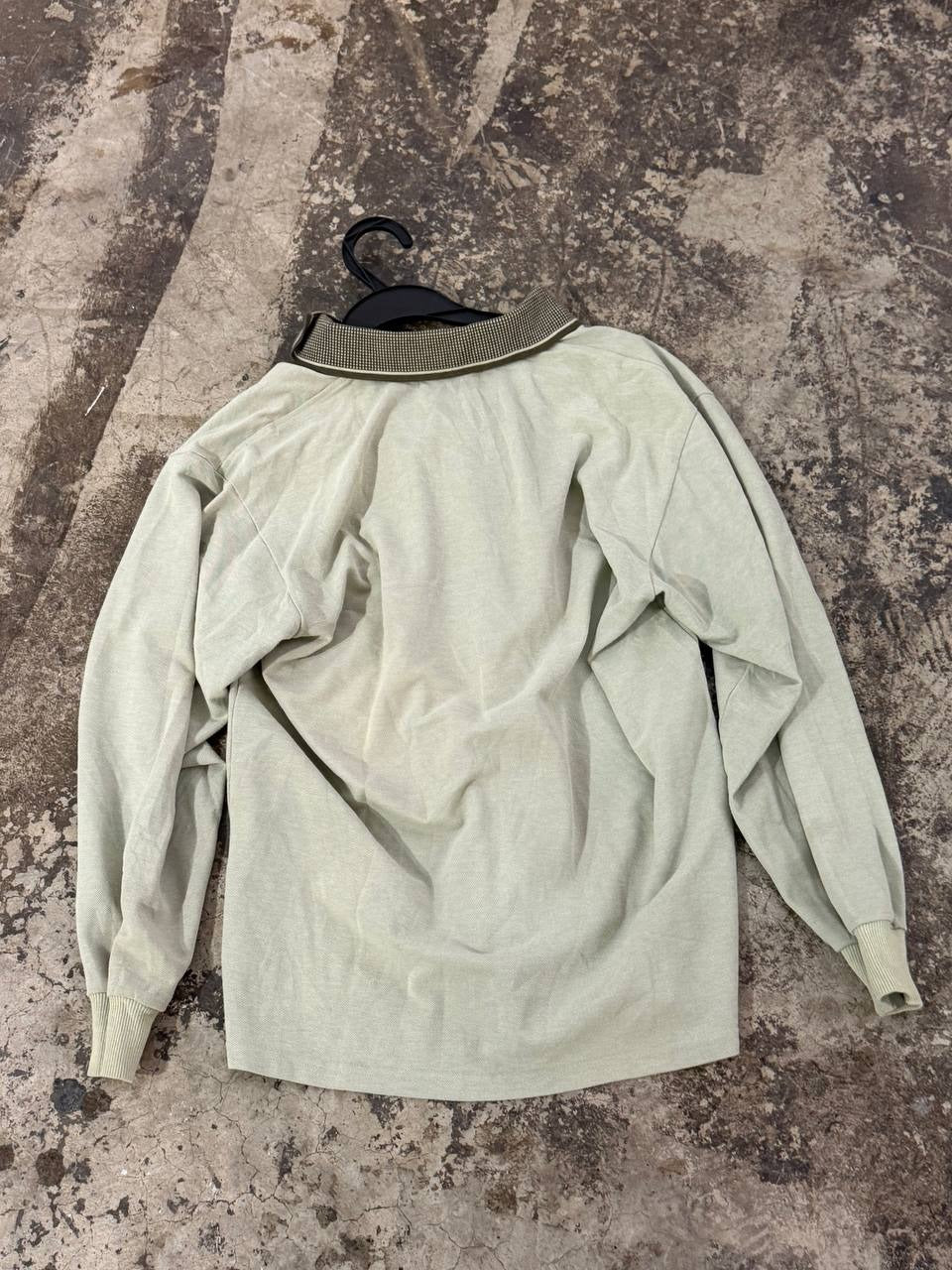 Gianni Valentino long sleeve polo shirt beige M