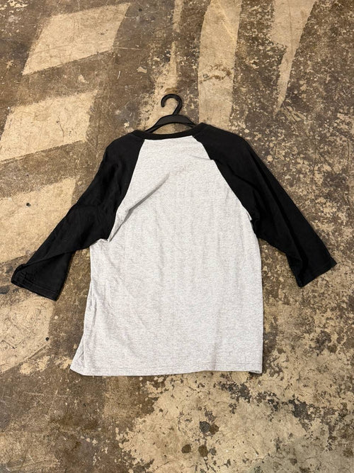 Anvil raglan sleeve t-shirt grey black M