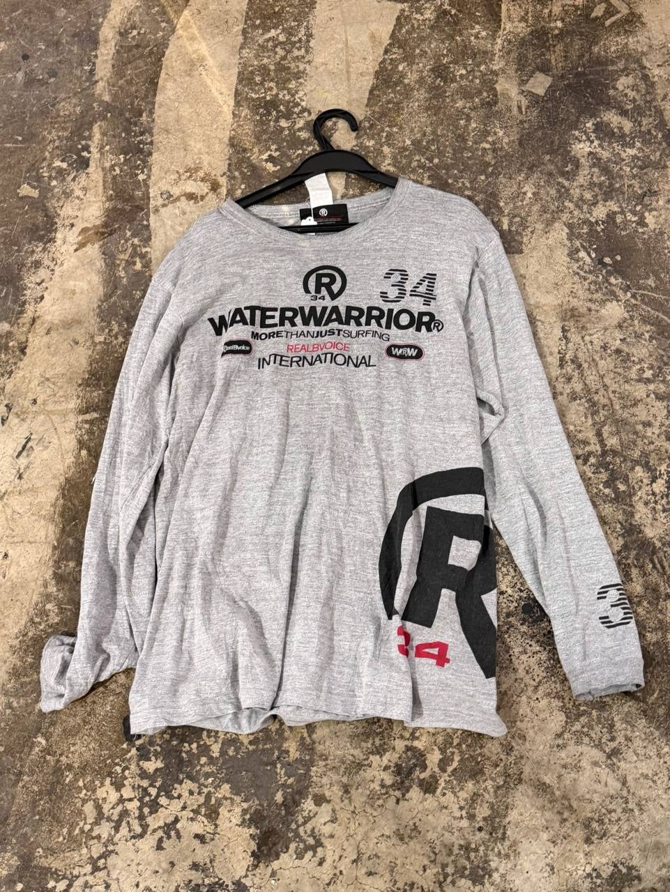 Water Warrior Long Sleeve T-Shirt Grey XL