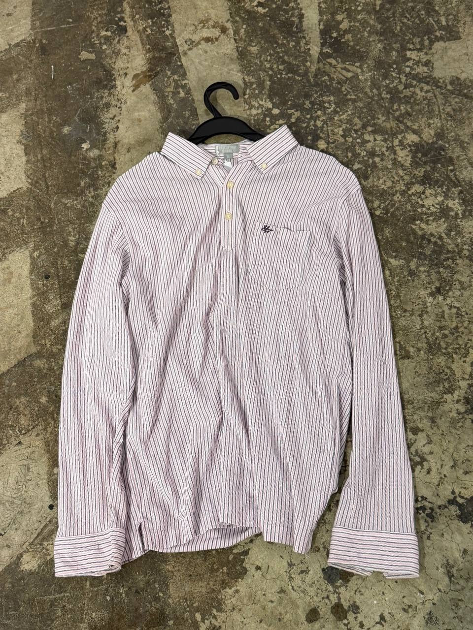 Yuki Torii button up shirt striped red and white XL