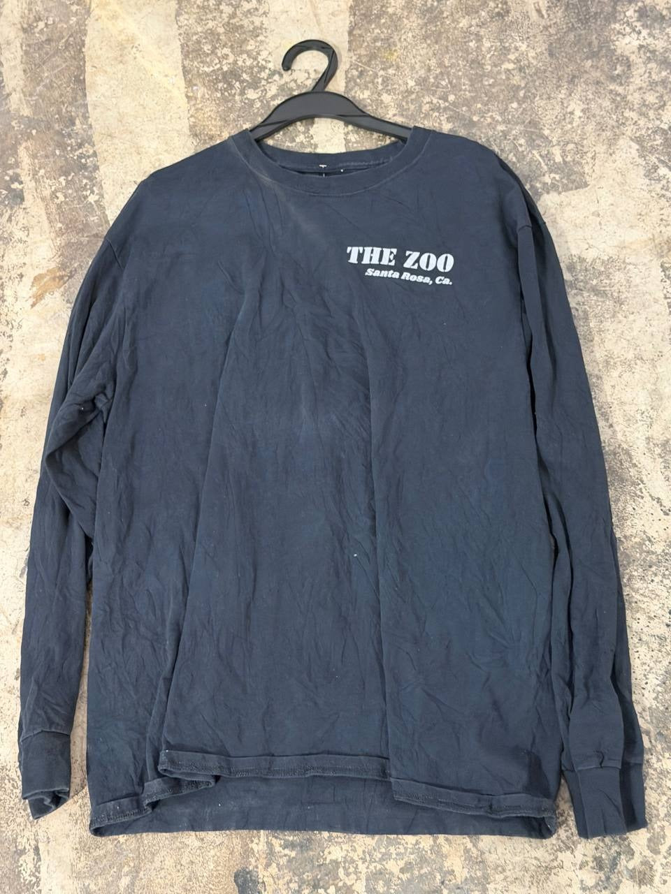 The Zoo graphic long sleeve t-shirt navy L