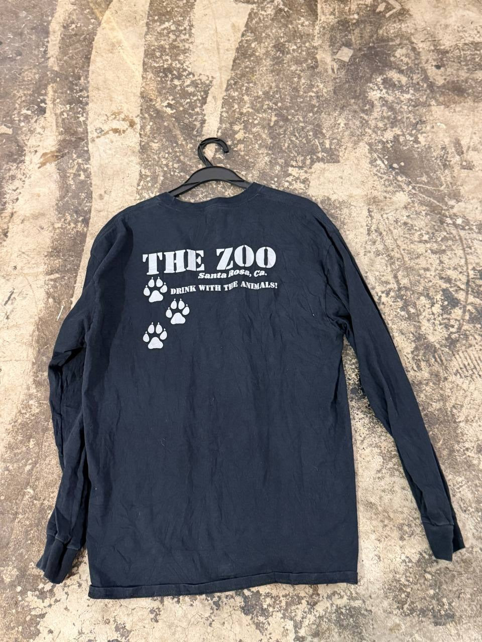 The Zoo graphic long sleeve t-shirt navy L