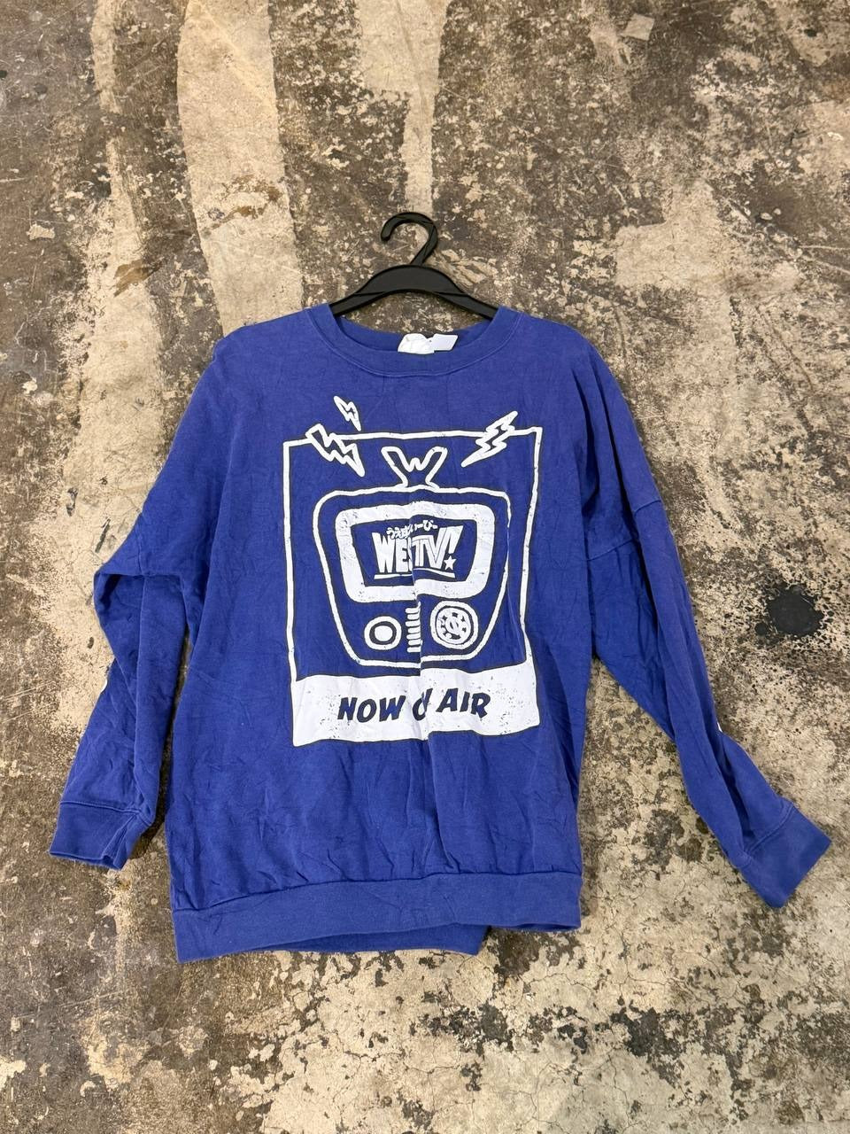 WEST TV Graphic Sweatshirt blue L