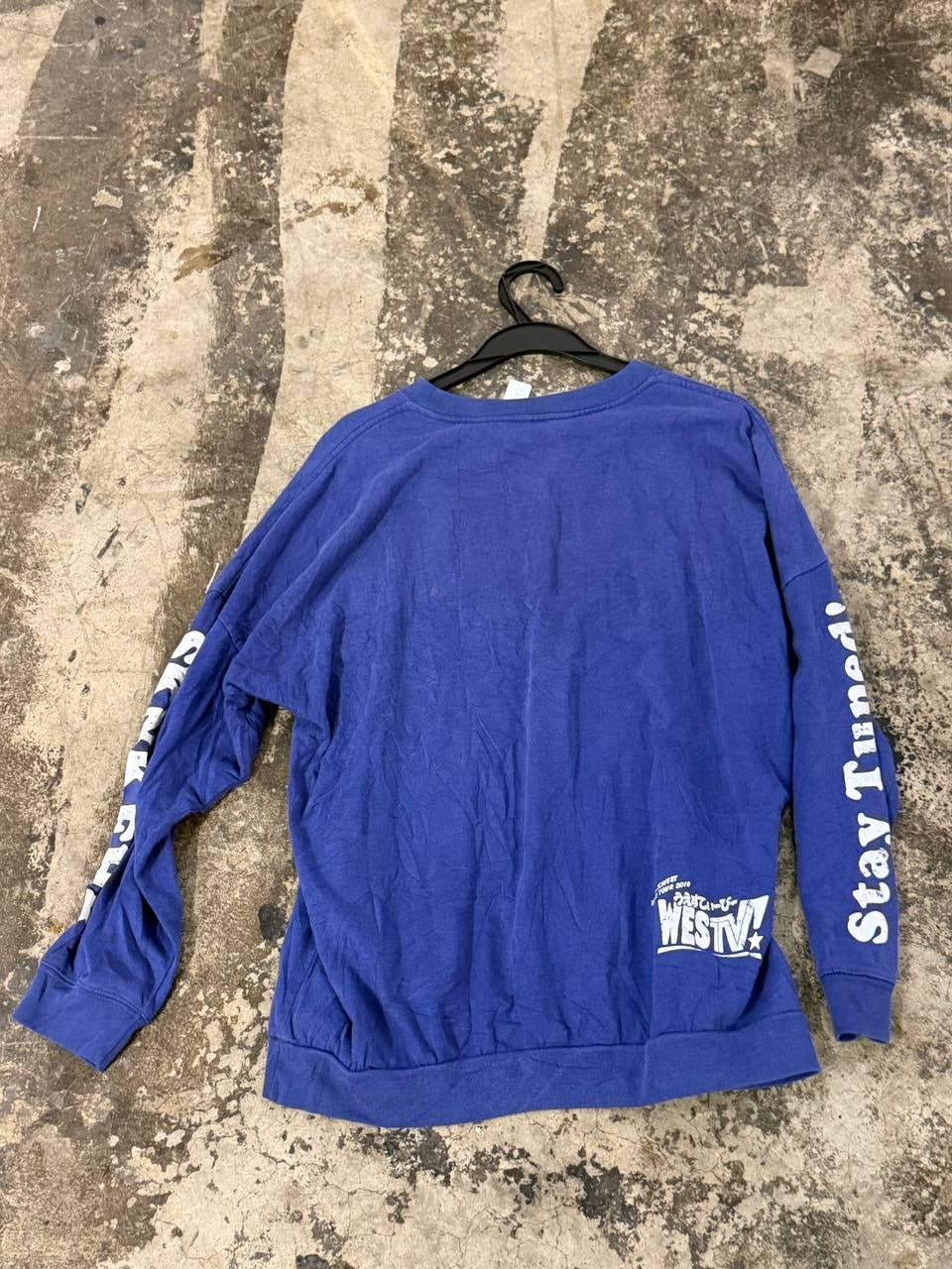 WEST TV Graphic Sweatshirt blue L