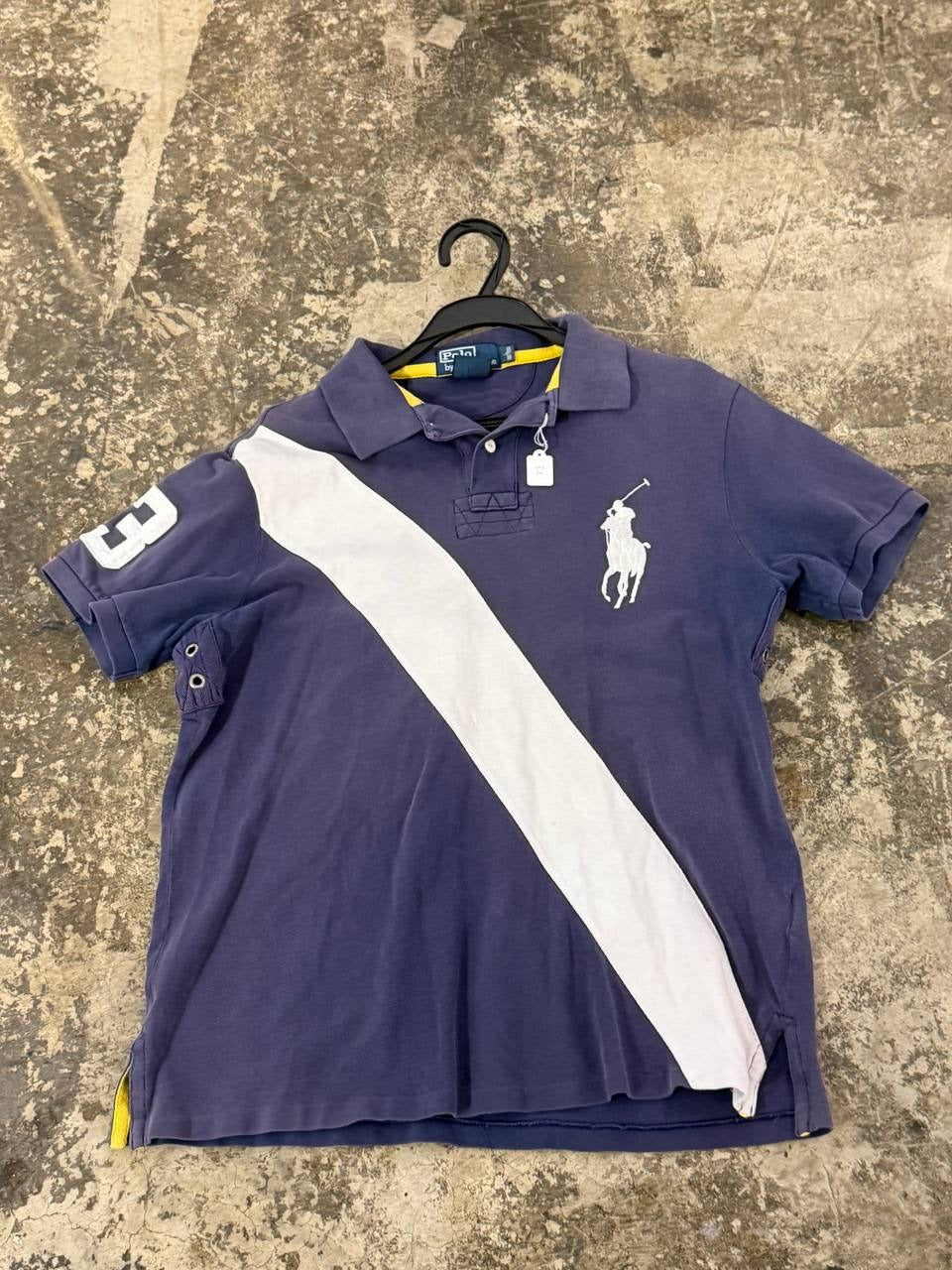 Polo Ralph Lauren polo shirt color block design purple L