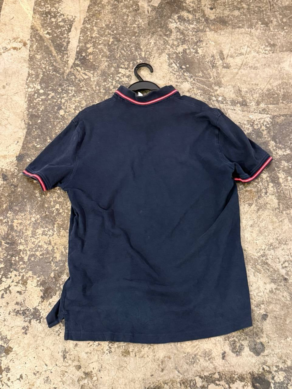 Tommy Hilfiger pique polo shirt navy L