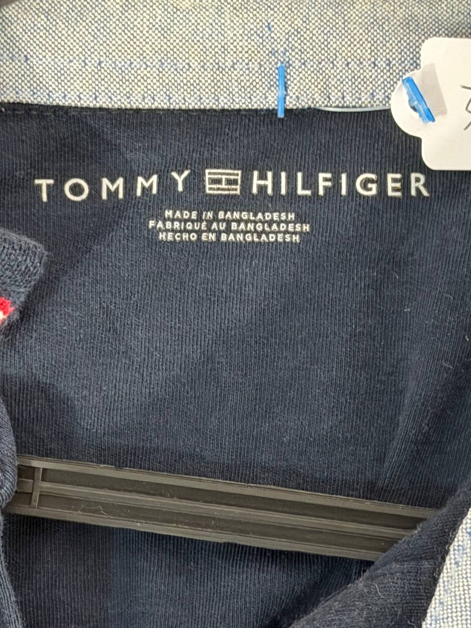 Tommy Hilfiger pique polo shirt navy L