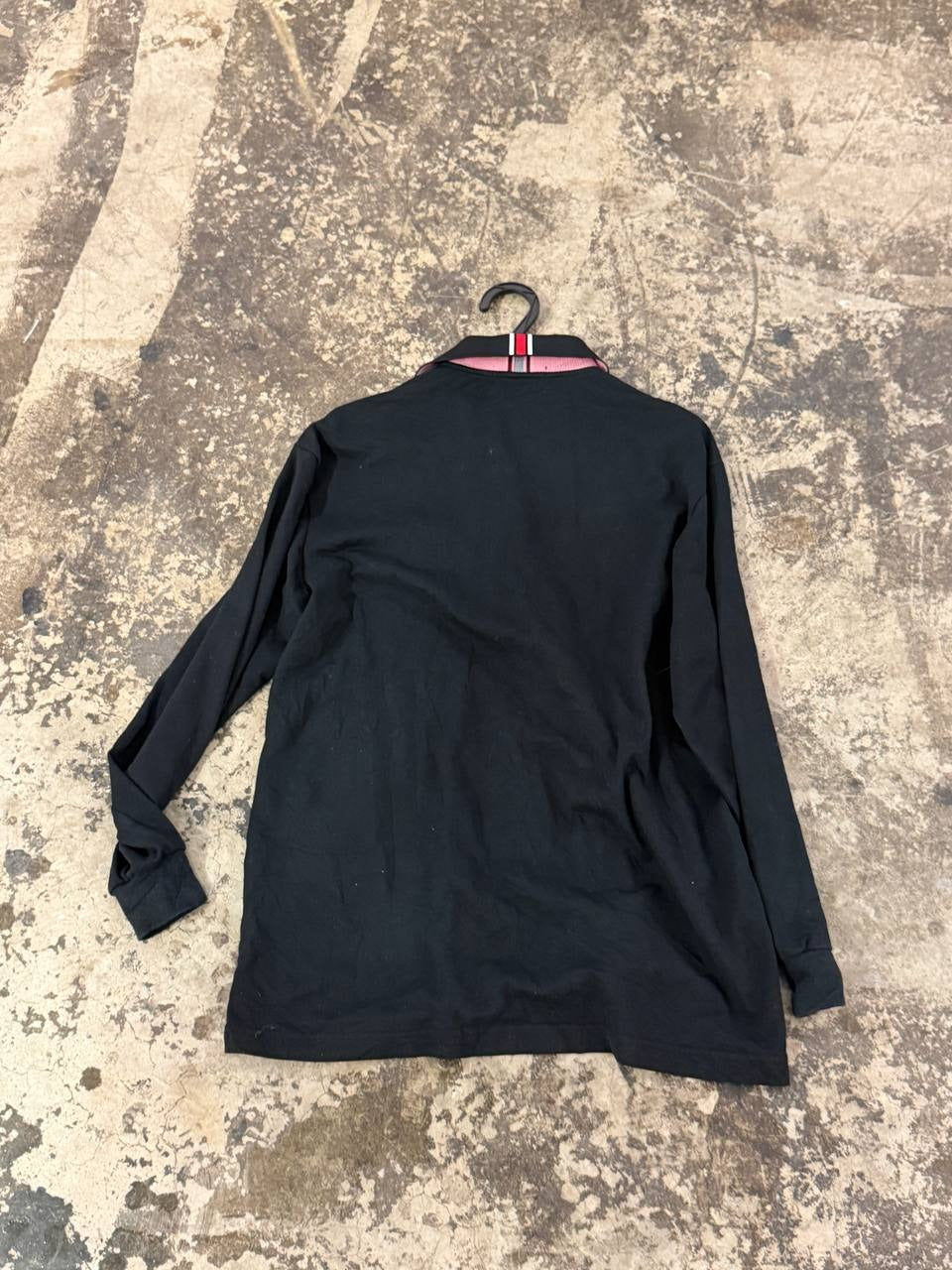 Dunlop Long Sleeve Polo Black L