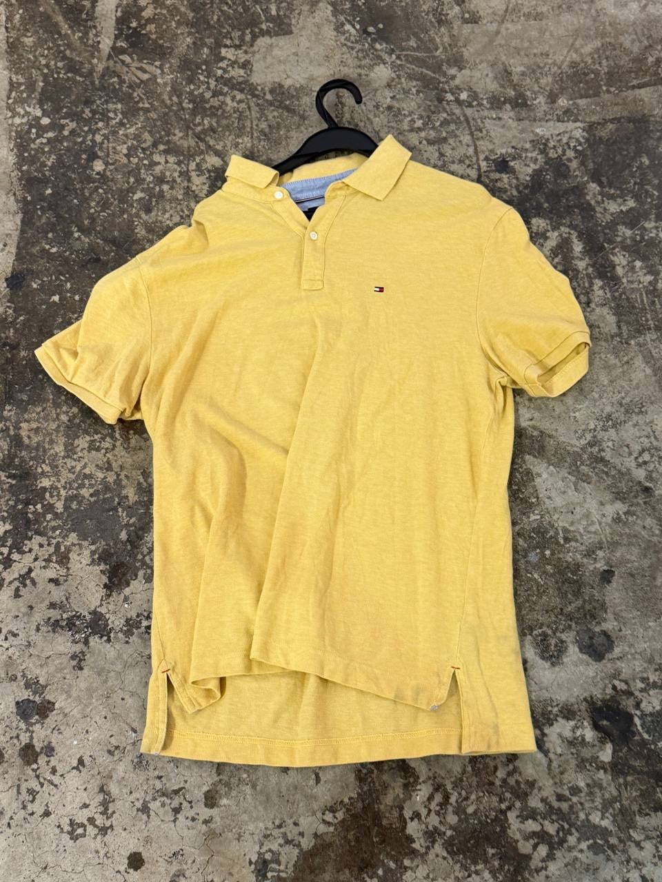 Tommy Hilfiger polo shirt classic fit yellow size L