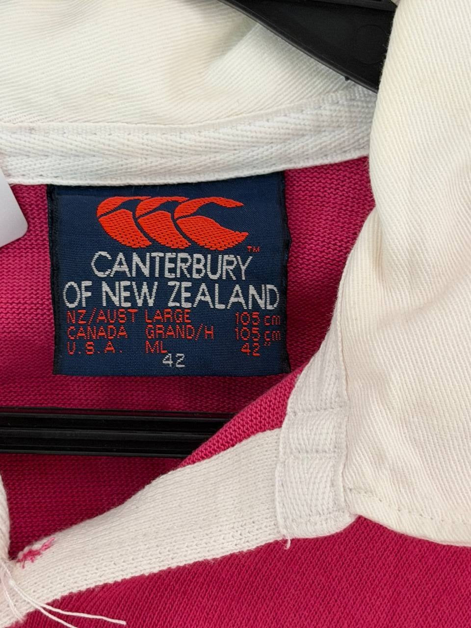 Canterbury of New Zealand polo shirt pink M