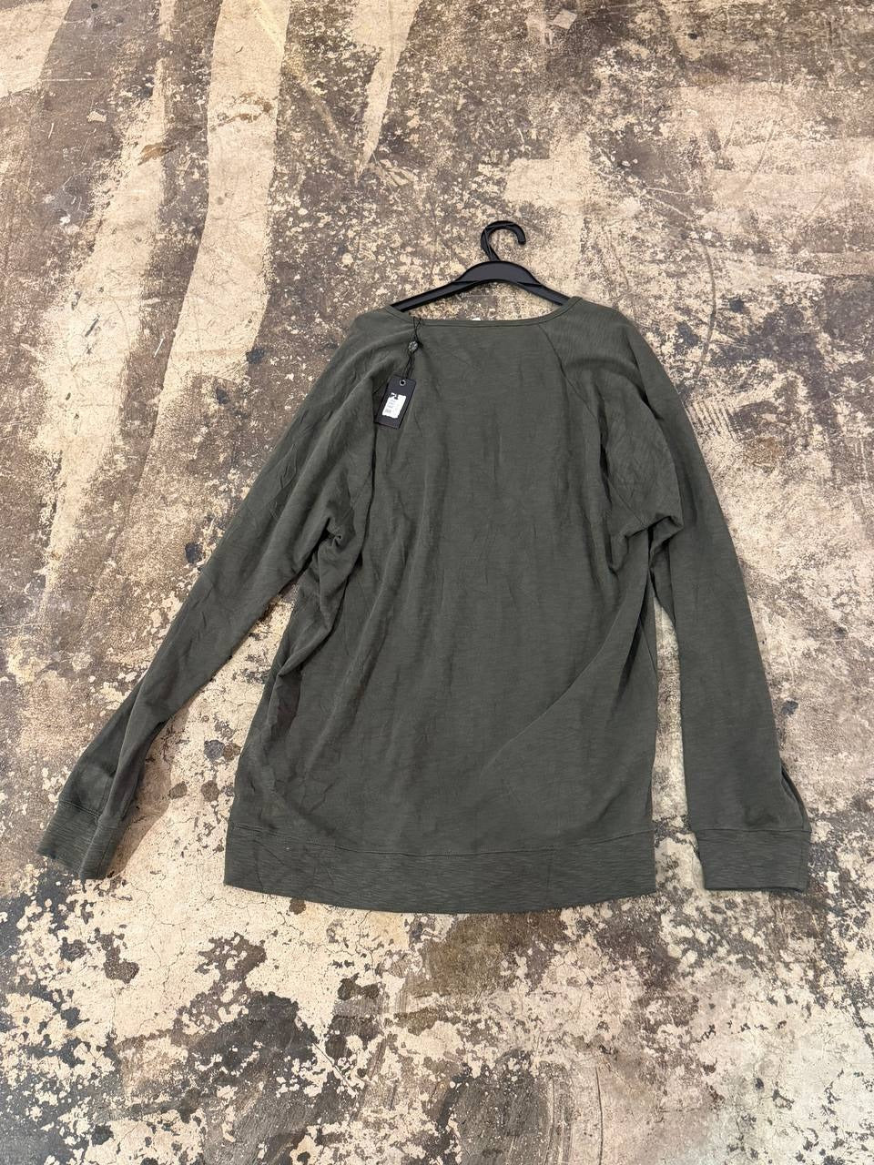 John Varvatos casual long sleeve top olive green 2XL