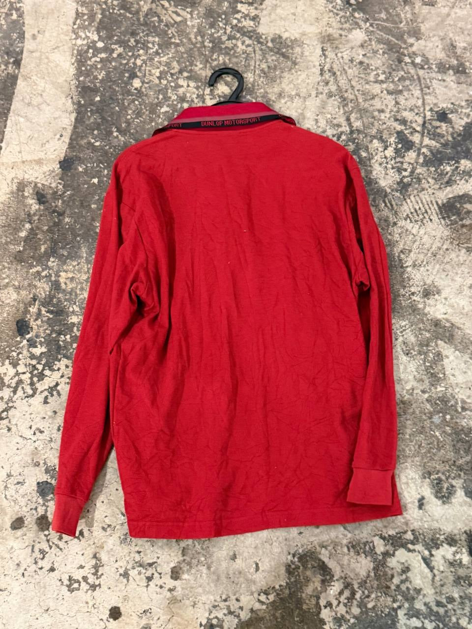 Dunlop Long Sleeve Polo Shirt Red L