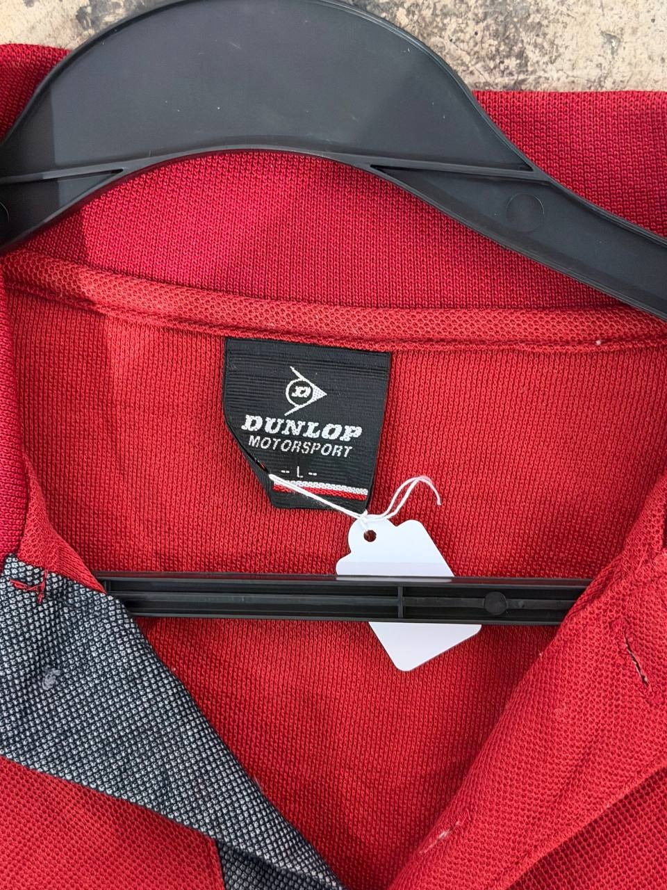 Dunlop Long Sleeve Polo Shirt Red L