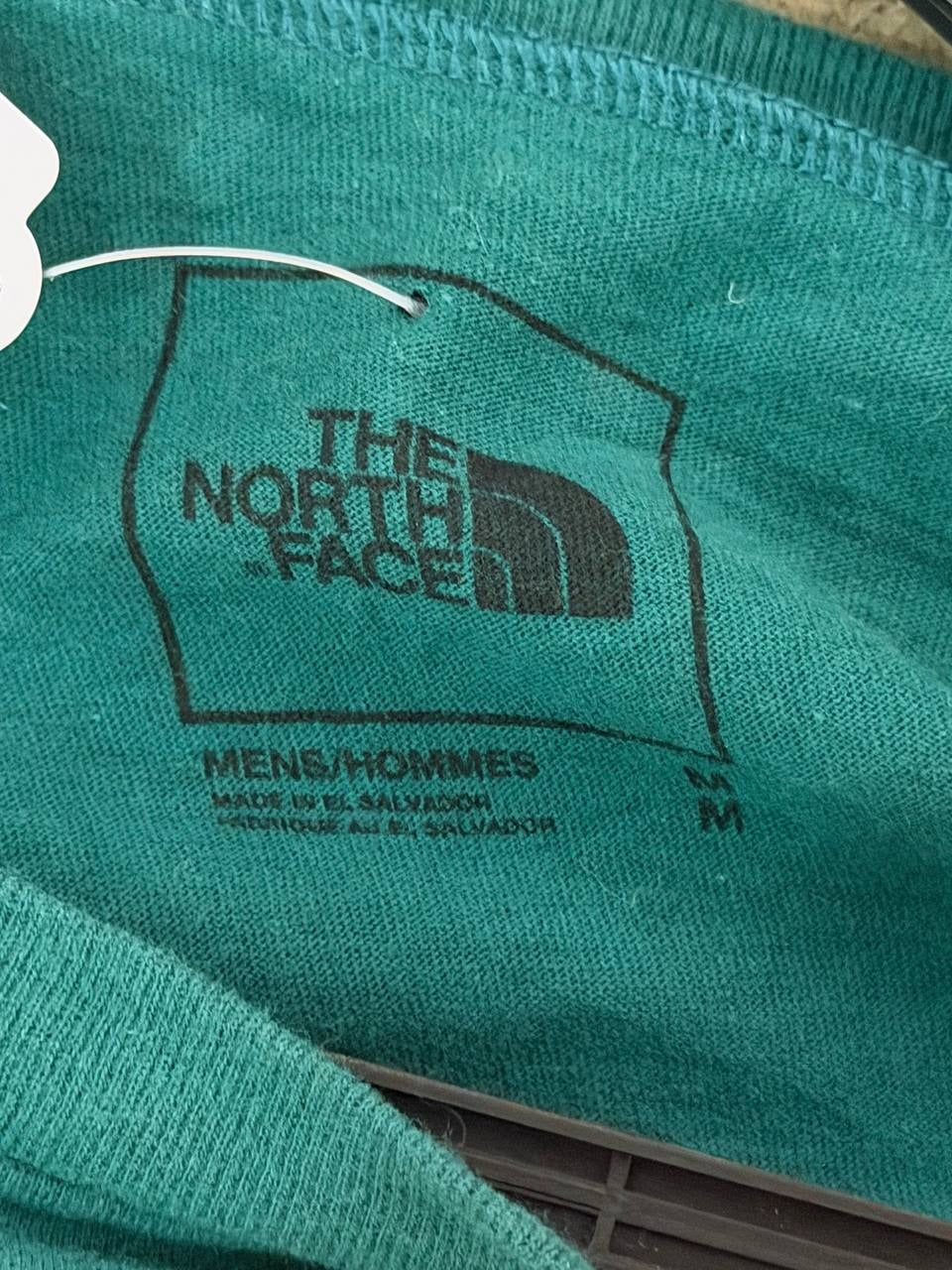 The North Face graphic long sleeve t-shirt teal M