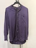 DAKS button-up shirt striped purple M