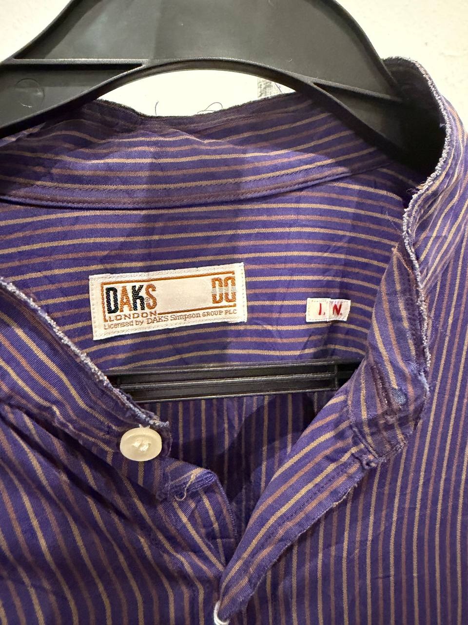 DAKS button-up shirt striped purple M