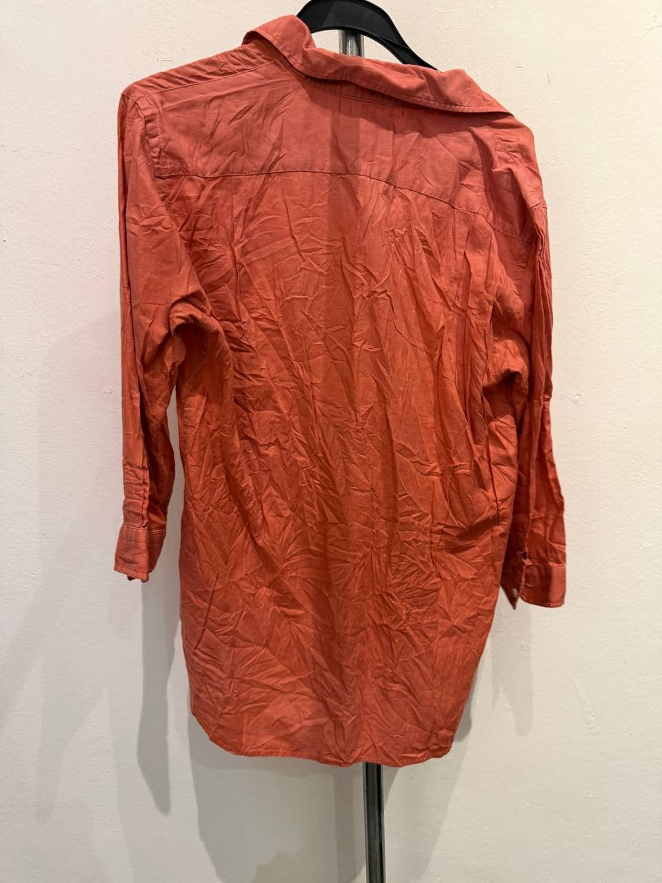 BEAMS casual button-up shirt coral M