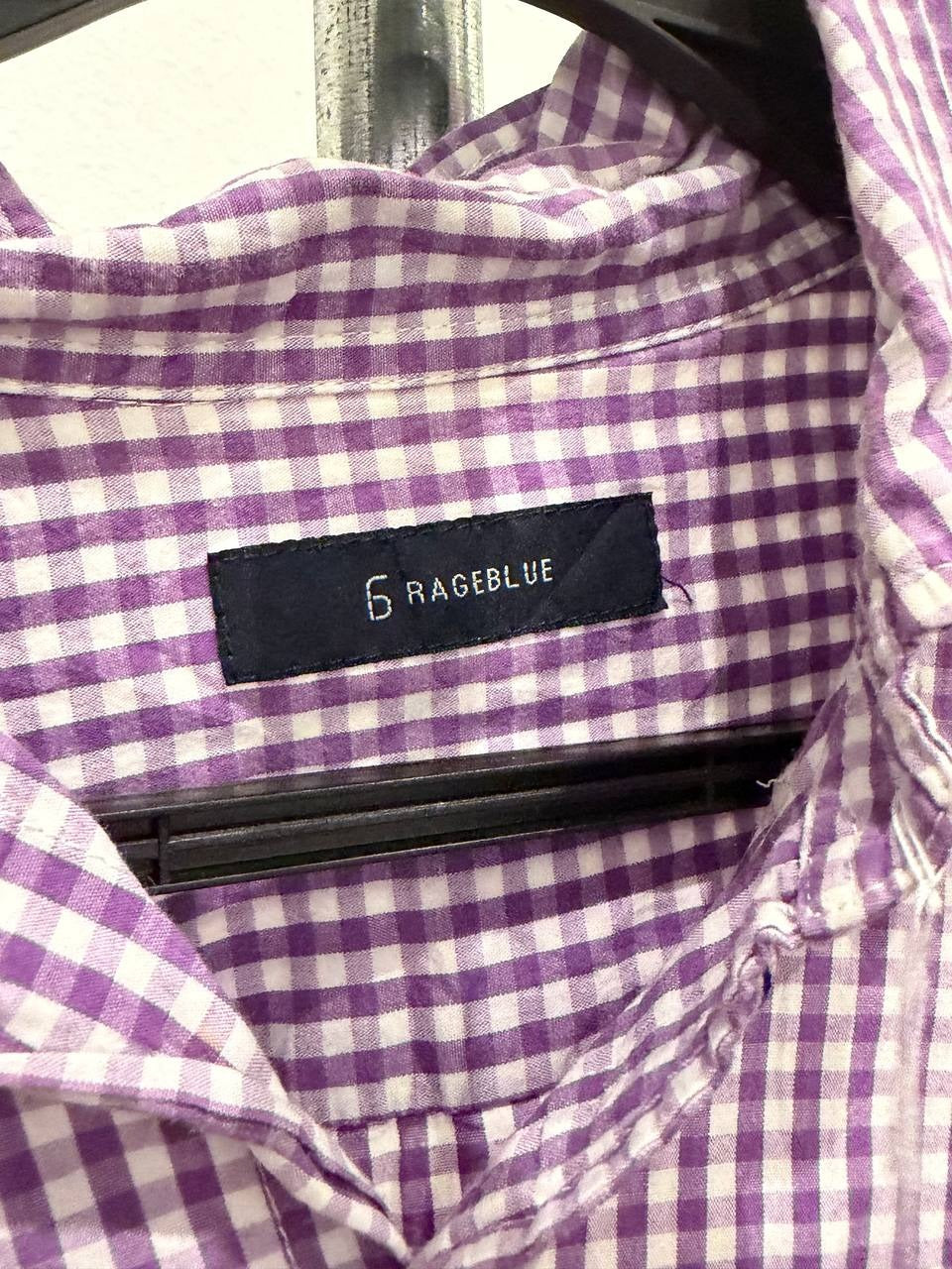 Rageblue check shirt purple L
