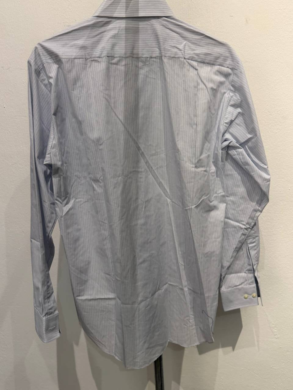 Journal Works button up shirt striped blue white M