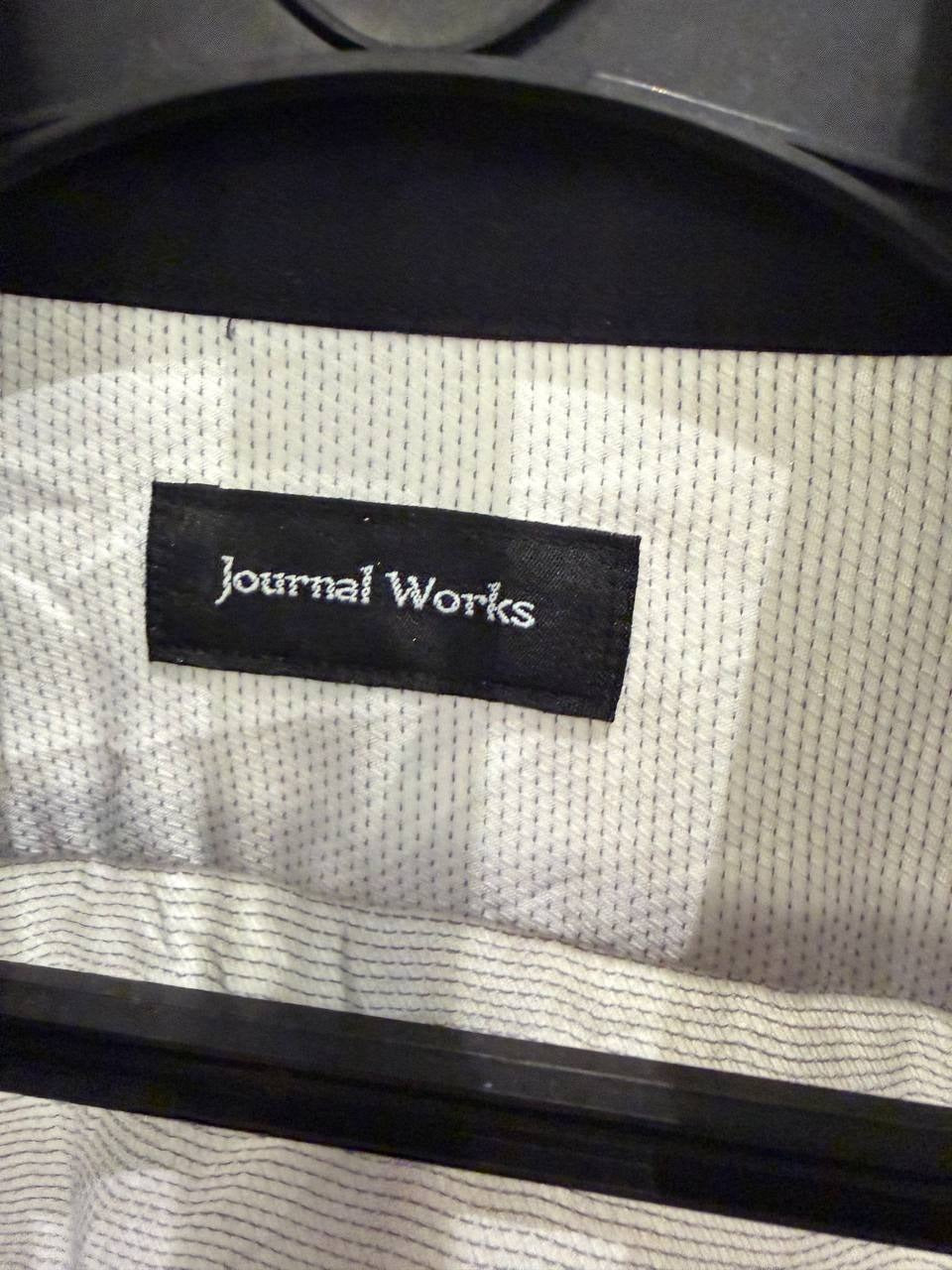 Journal Works button up shirt white M