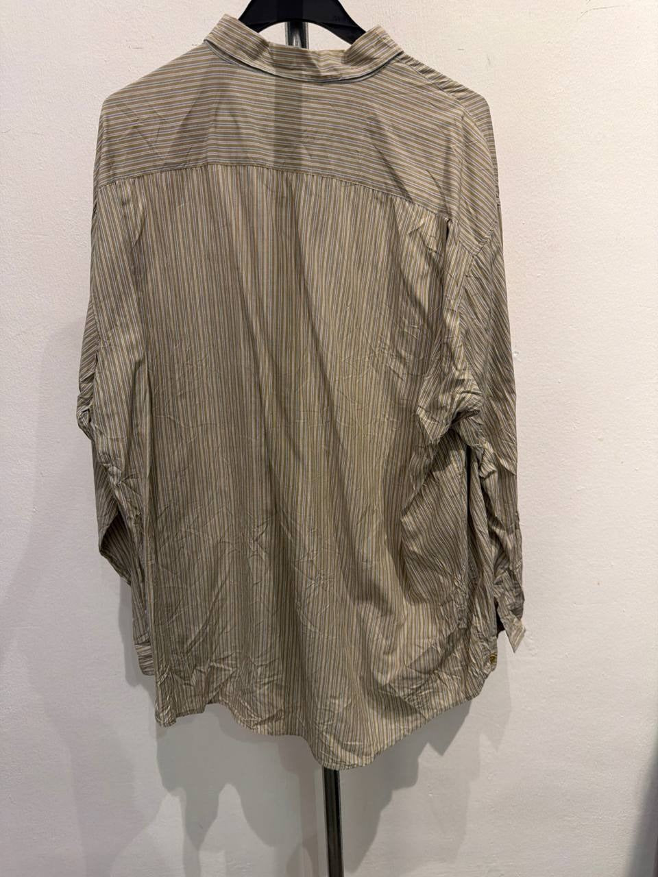 Intermezzo button up shirt striped beige XL